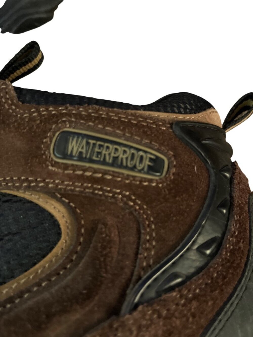 Earth Shoes Border Mens 12 Brown Black Leather Waterproof Hiking Boots 574976 Us - Picture 13 of 14